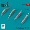 RESKIT RS48-0499 Pivot pylons for FB-111 (4 pcs) (3D Printed) 1/48
